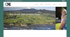 Desktop Screenshot of onechristianradio.co.nz